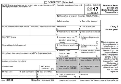 2017 1099 Form Blank Printable