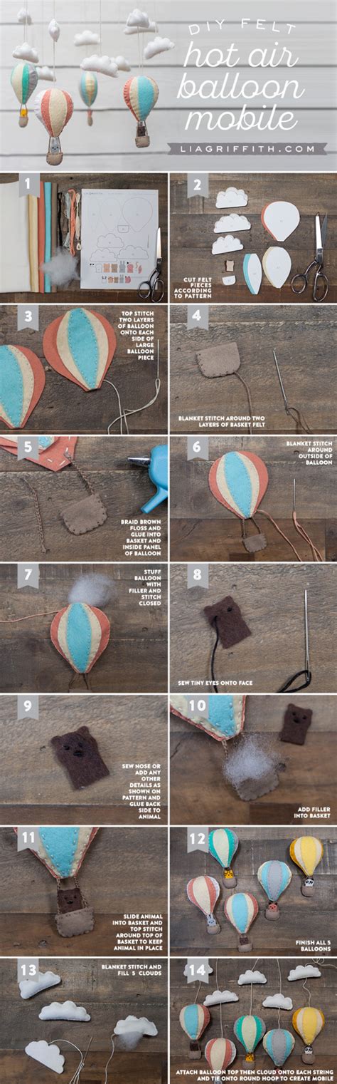 Hot Air Balloon Baby Mobile Lia Griffith