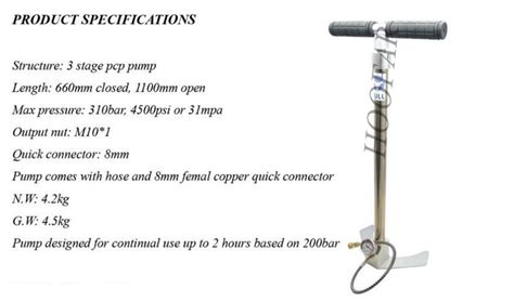 Jshoofar Compressed Air Pcp Pump Is Used For Filling Rifle Airgun Safe