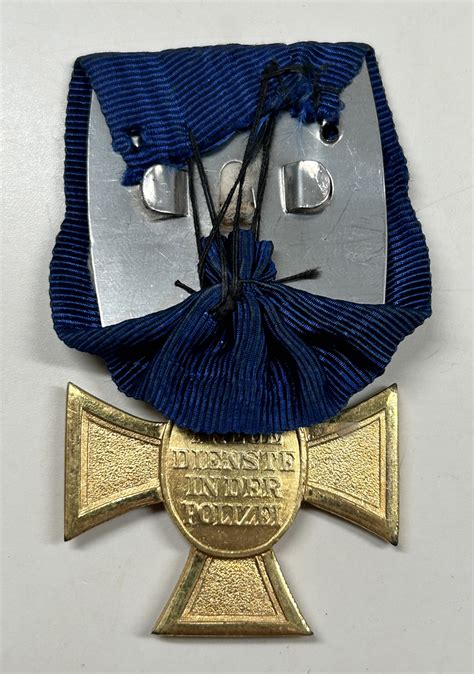 Third Reich Era German Police Year Long Service Cross