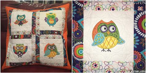 Customer Quilts A Hoot And A Half Designs By JuJu Embroidery Blog