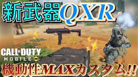 【codモバイル】シーズン13の新武器qxrの特攻カスタムがシンプルに楽しい2種類のqxrガンスミスを紹介 たこわさ ＃cod