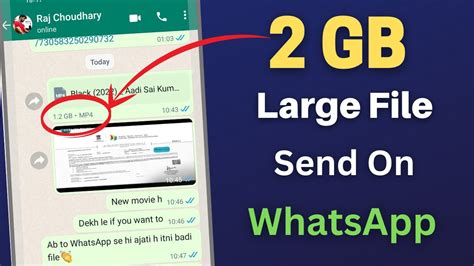 How To Send Large Video On WhatsApp Send Any Big File Upto 2GB From