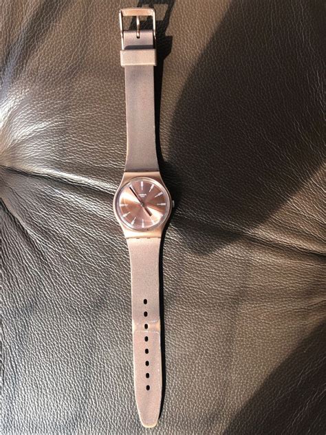 Relógio Swatch Rosa Nude Relógio Feminino Swatch Usado enjoei