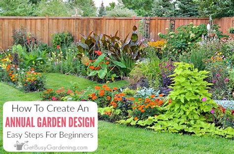 Annual Flower Garden Design For Beginners - Get Busy Gardening