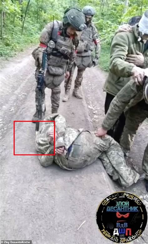 Torture Of Ukrainian Pows That Shows Them Beaten Humiliated And Forced