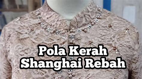 Tutorial Pola Kerah Shanghai Rebah YouTube