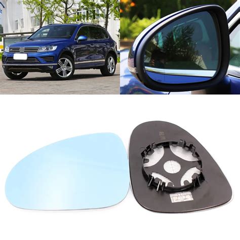 For Volkswagen Touareg Side View Door Mirror Blue Glass With