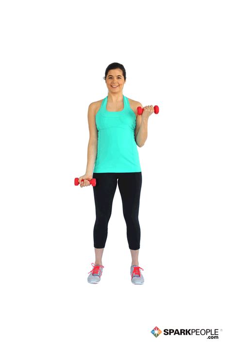 Single Arm Dumbbell Biceps Curls Exercise Demonstration Via