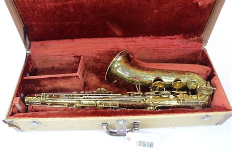 Buescher 400 Tenor Saxophone Top Hat And Cane Gorgeous Reverb