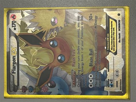 Flareon Ex Rc28 Rc32 Generations Pokémon Tcg Holo Full Art Ultra Rare Lp Ebay