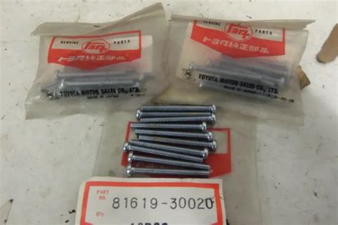 Nos Genuine Toyota License Plate Screw Corolla Corona Crown