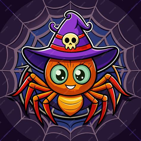 Premium Vector Spider In Halloween Costume