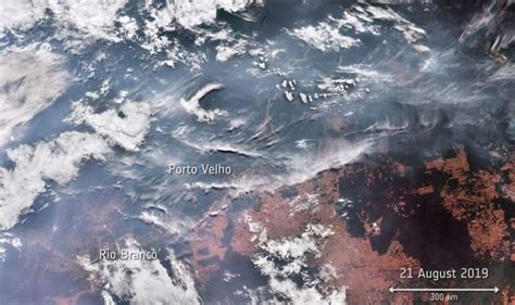 Amazon fires satellite images: Shock photos reveal crisis as fires ...