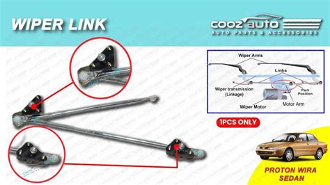 Proton Wira Aeroback Sedan Satria Putra Front Wiper Link Wiper Linkage