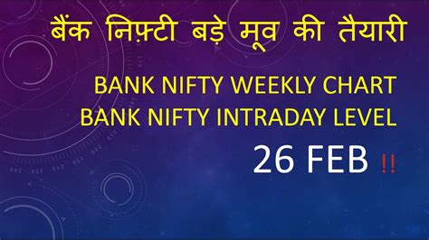 Bank Nifty Weekly Analysis Bank Nifty Best Trading Level For 26 Feb