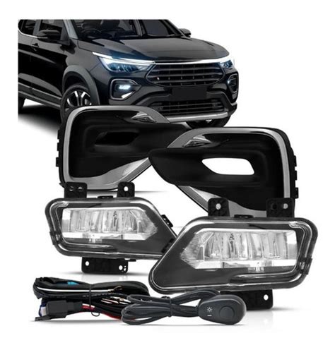 Kit Farol Milha Fiat Pulse Drive 2022 2023 Moldura Cromada Frete grátis