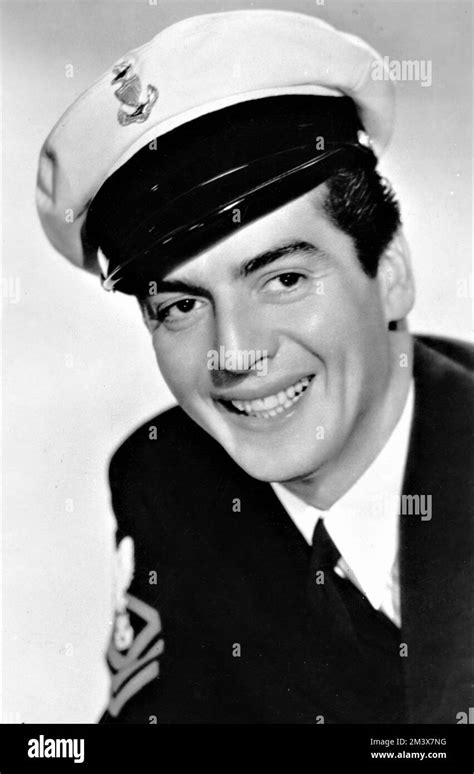 VICTOR MATURE Circa 1943 Portrait In His US Coast Guard Uniform During