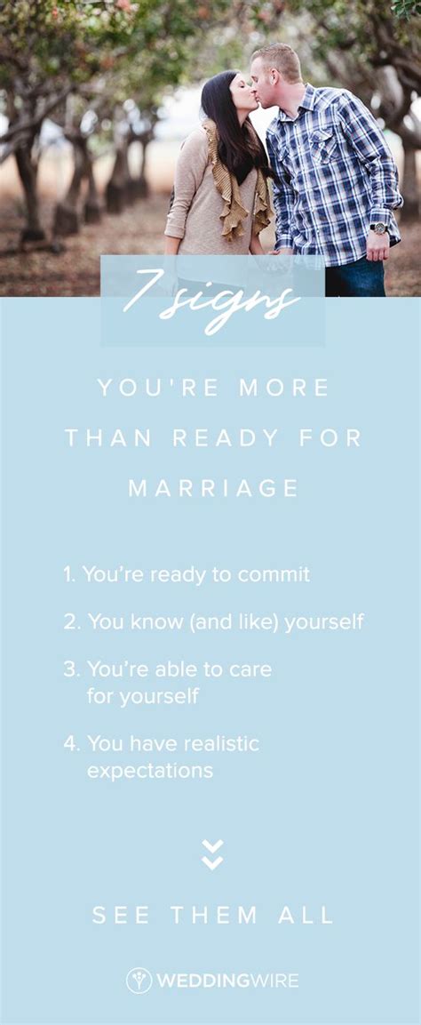 7 Signs Youre More Than Ready For Marriage Ready For Marriage Marriage Wedding Wire