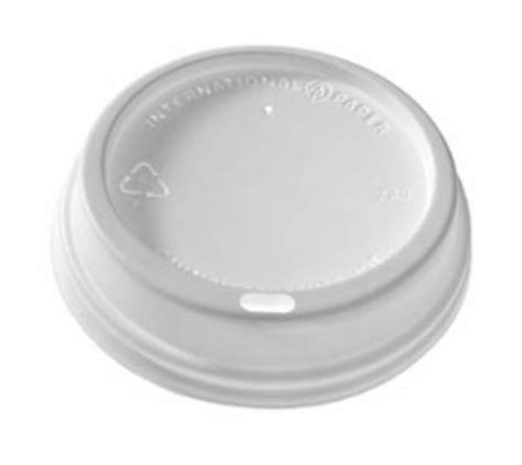 White Ps Lid Fits 8 Oz Paper Hot Cups 1000 Case