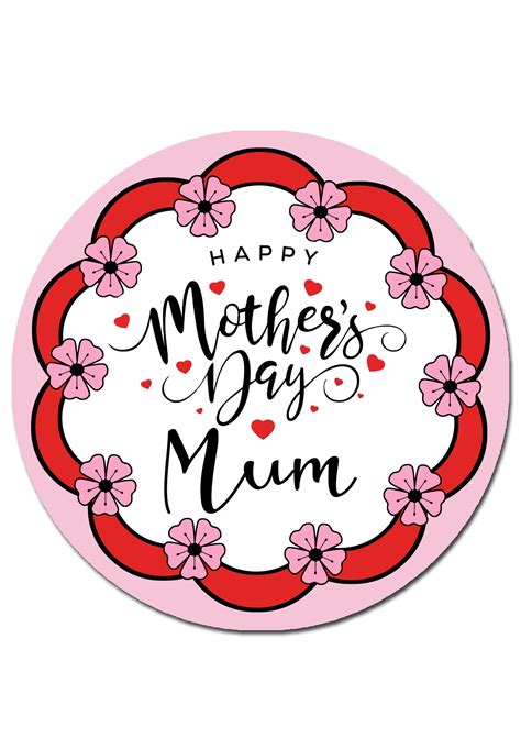 Happy Mothers Day Cake Topper Printable Printable Templates