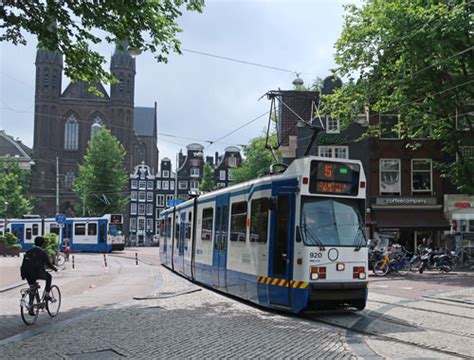 Public Transit In Amsterdam Holland Netherlands