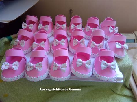 Zapatitos De Foamy O Goma Eva Para Baby Shower Dale 420