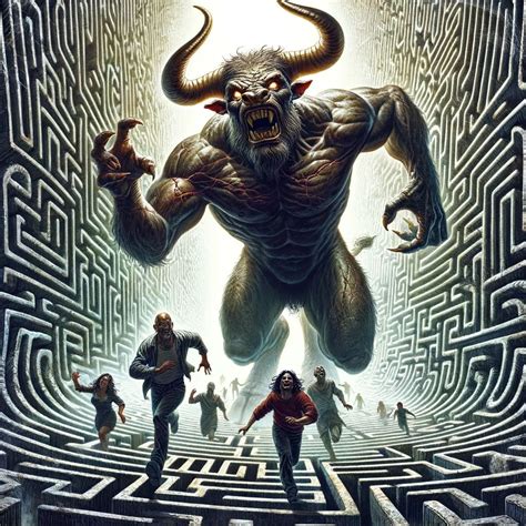 Minotaur In The Labyrinth