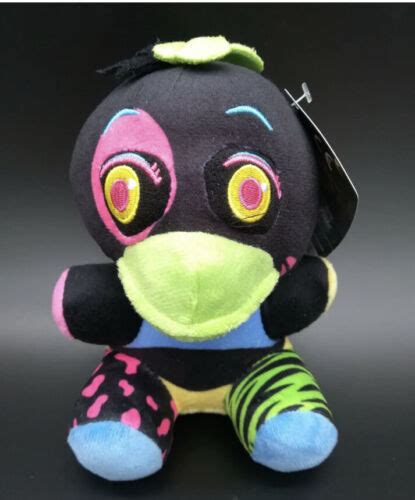 Fnaf Five Nights At Freddys Security Breach Blacklight Glamrock Chica Plush Doll 4632049658