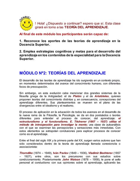 Modulo N2 Teorias Del Aprendizaje Virt PDF