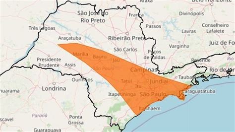 Inmet Divulga Alerta Laranja Para Acumulados De Chuva No Litoral De SP