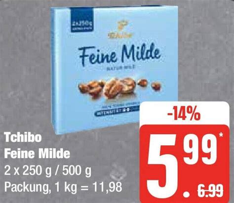 Tchibo Feine Milde 2x250 G 500 G Packung Angebot Bei Edeka