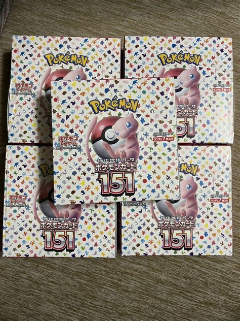 ポケモンカード 151 シュリンク付き 5box 被り心地最高 Blogknakjp