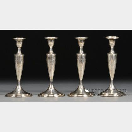 Sold At Auction Set Of Four S Kirk Son Weighted Sterling