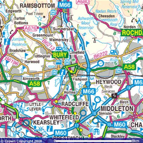 bury map  bury satellite image