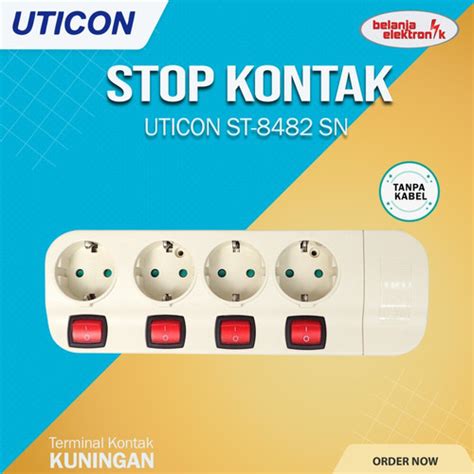 Jual Stop Kontak Tanpa Kabel Dapat Saklar Masing Uticon Lobang