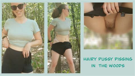 Yvettespage Hairy Pussy Pissing In The Woods ManyVids