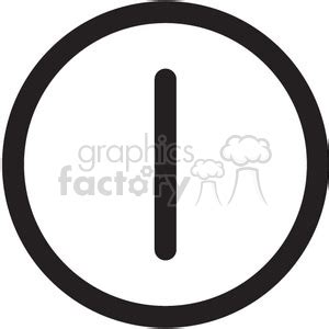 on off symbol vector icon clipart #398597 at Graphics Factory.