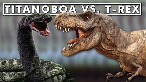 Titanoboa Vs T Rex Quem Venceria V Deo Dailymotion