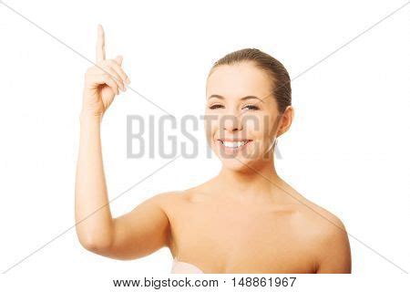 Nude Woman Pointing Image Photo Free Trial Bigstock