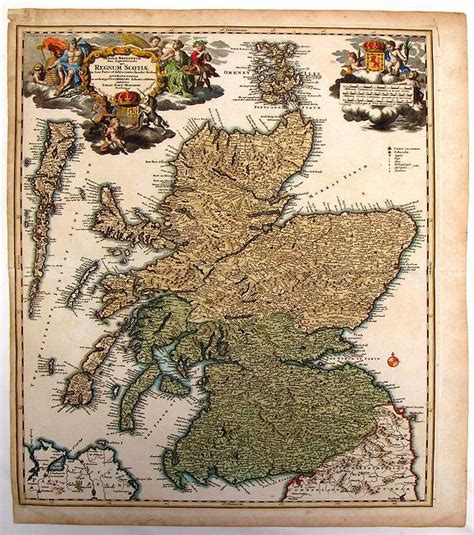 Magnae Britannia Pars Septentrionalis Qua Regnum Scotiae Old Map By