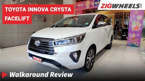 Toyota Innova Crysta Facelift Same Wine Same Bottle Walkaround