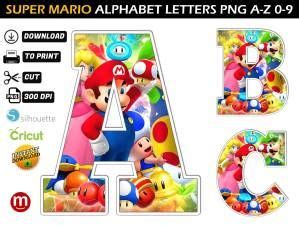 The Letter Is Made Up Of Mario And Other Characters