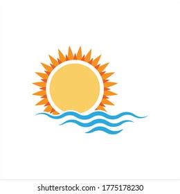 Sunset Sunrise Icon Vector Illustration Vector Stock Vector Royalty