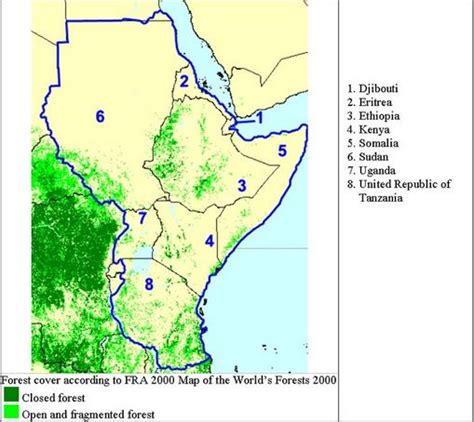 African Forest Map