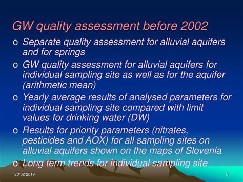 Groundwater Quality Assessment In Slovenia Status And Trends Ppt Download