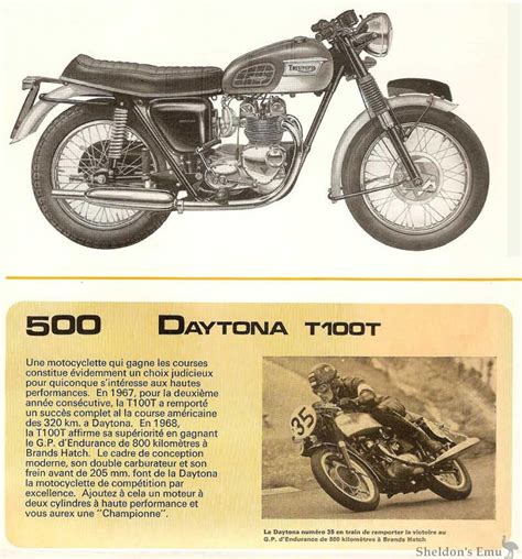 Triumph T100T Daytona 500 1969