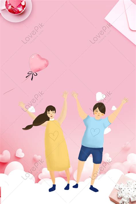 214 Romantic Valentines Day Pink Poster Download Free Poster