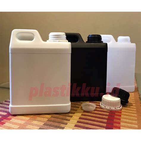 Jual Botol Jerigen Kotak Dirigen Plastik HDPE 1000 Ml Tutup Segel 1