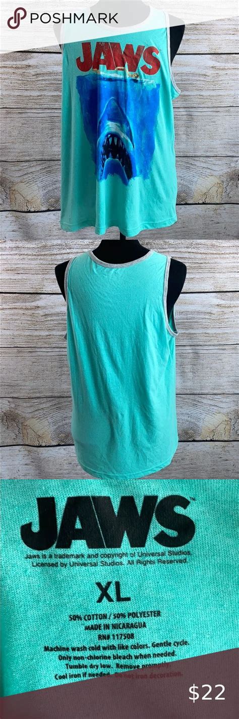 Mens Jaws Tank Top Mens Jaws Tank Top Jaws Shirts Tank Tops Womens